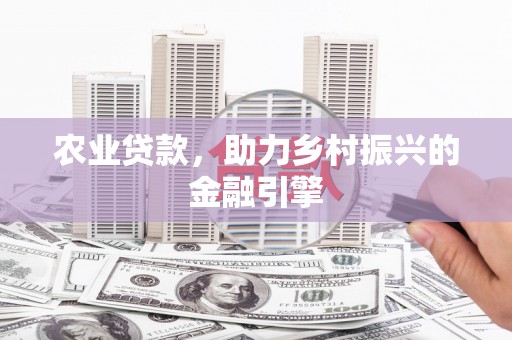 西平农业贷款，助力乡村振兴的金融引擎