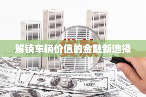 西平解锁车辆价值的金融新选择
