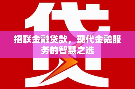 西平招联金融贷款，现代金融服务的智慧之选