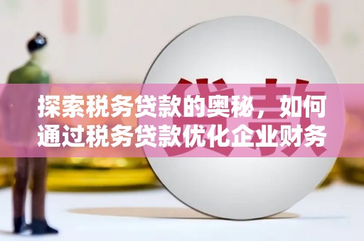 西平探索税务贷款的奥秘，如何通过税务贷款优化企业财务
