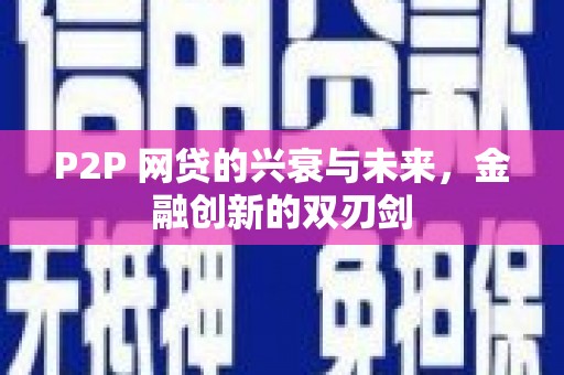 西平P2P 网贷的兴衰与未来，金融创新的双刃剑