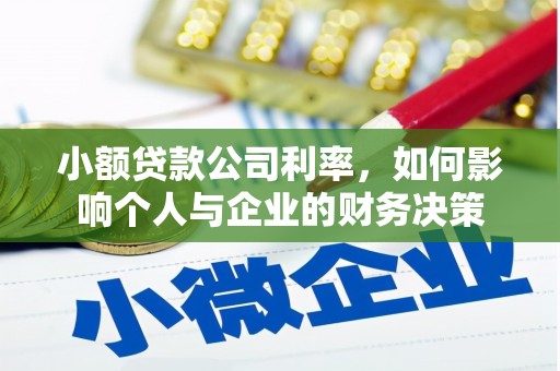 西平小额贷款公司利率，如何影响个人与企业的财务决策