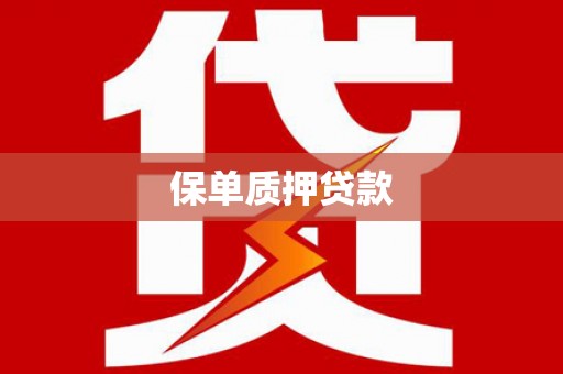西平保单质押贷款