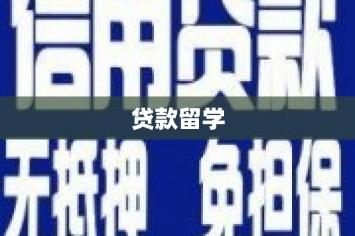 西平贷款留学
