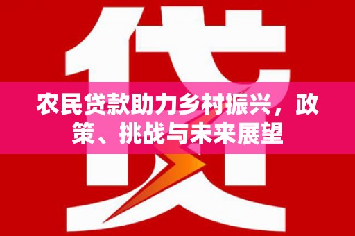 西平农民贷款助力乡村振兴，政策、挑战与未来展望