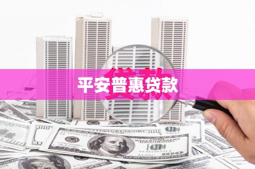 西平平安普惠贷款