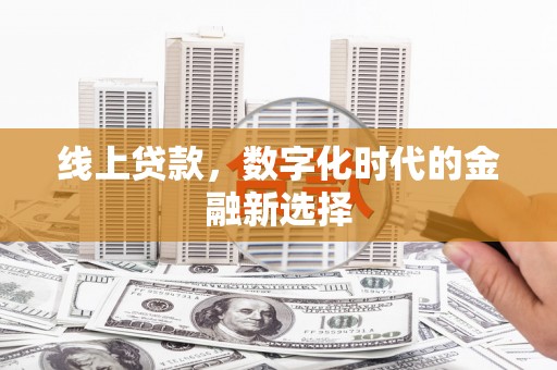 西平线上贷款，数字化时代的金融新选择