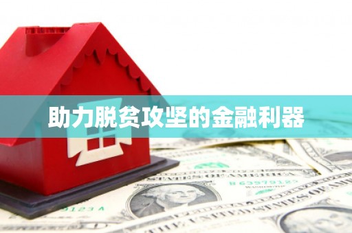 西平助力脱贫攻坚的金融利器