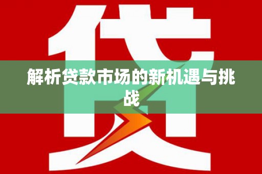 西平解析贷款市场的新机遇与挑战